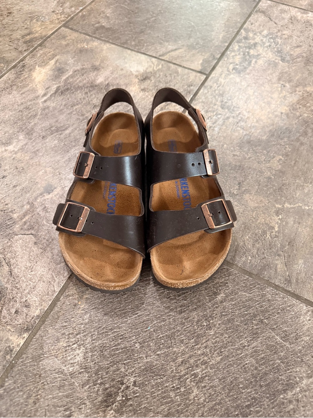 Like New Milano Birkenstock Sandals, size 36 regular width (Soft Footbed)